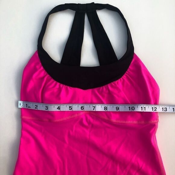 Lululemon Scoop Me Up Tank II Stripe raspberry hot pink Barbiecore tank top 4 - Picture 7 of 12